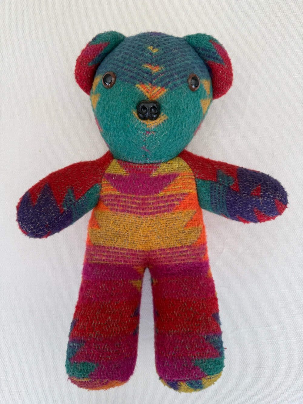 Vintage Wool Navajo Teddy Bear Authentic CO-OP Handmade